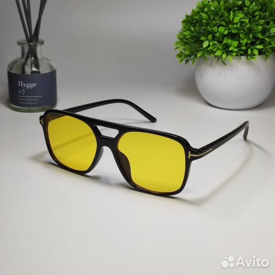 Имиджевые очки жёлтые / синие