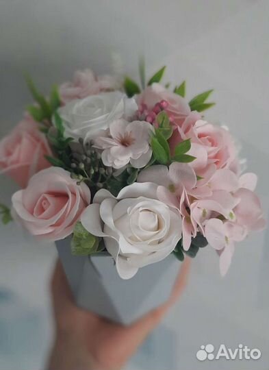 Букеты из мыльных роз