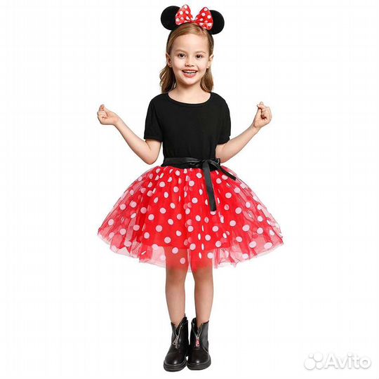 Детский карнавальный костюм, на девочку Минни Маус