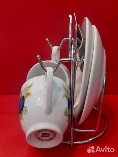 Две Фарфоровые кофейные пары 