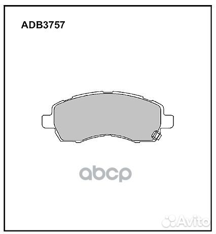 Колодки тормозные ADB3757 allied nippon