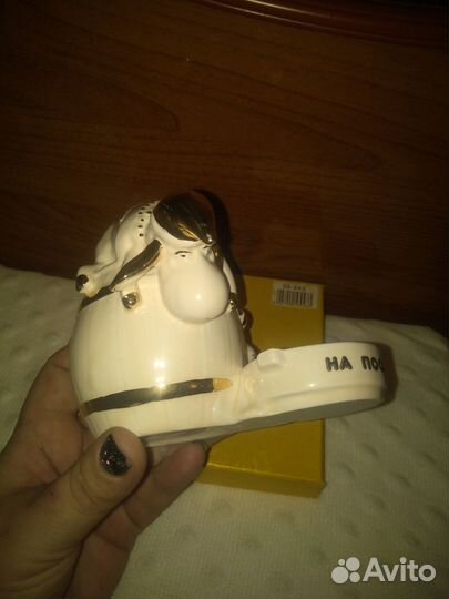 Фарфоровая фигурка Овечки с пепельницей