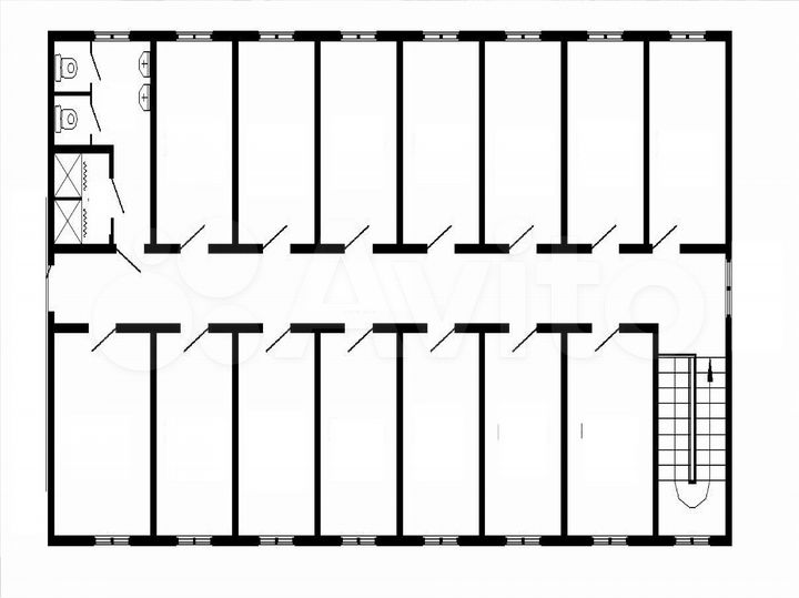 Комната 19,8 м² в 1-к., 2/5 эт.