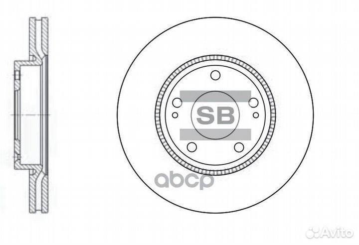 Диск тормозной SD1048 Sangsin brake