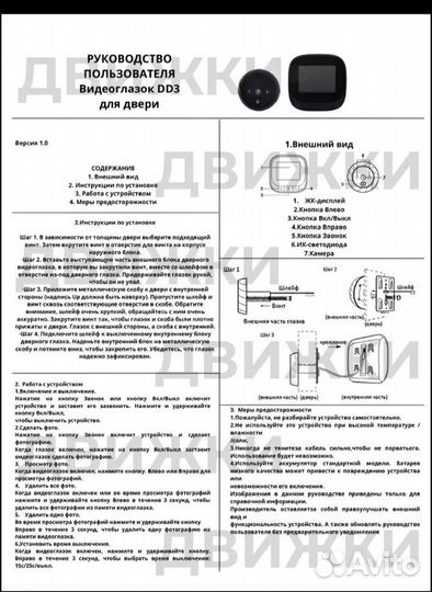 Дверной видео глазок