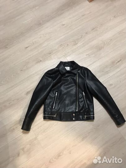 Кожаная куртка zara size 11-12 cm 152