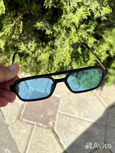 Очки унисекс синее стекло