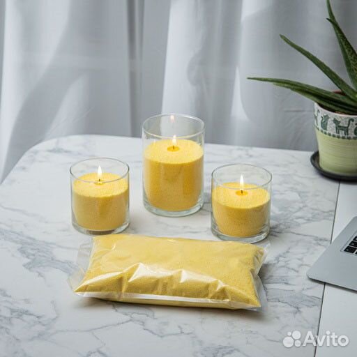 300 гр. Свечи насыпные Органика (фитиль, желтый)