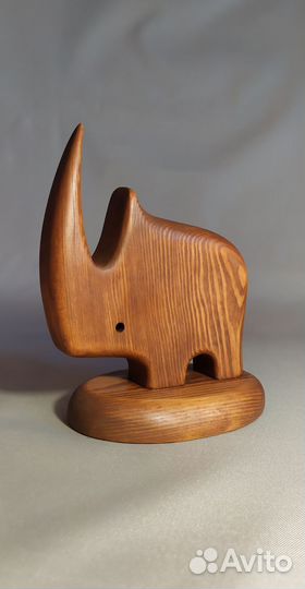 Носорог, подарок сувенир высота 15см