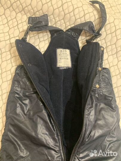 Штаны утепленные с лямками