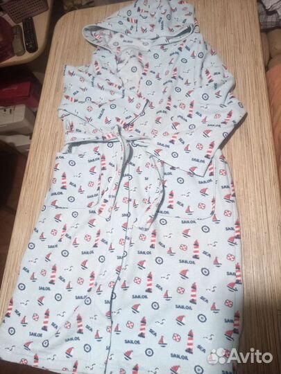 Халат 128-140 на флисе