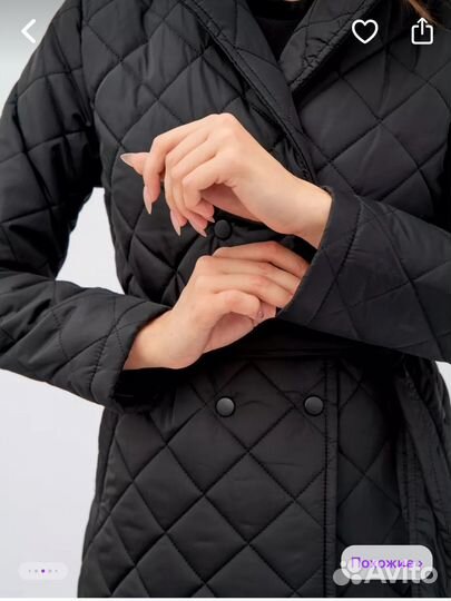 Пальто стеганое