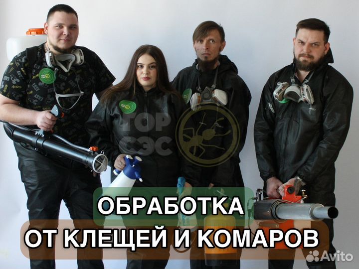 Обработка участков от клещей, кротов, шершней