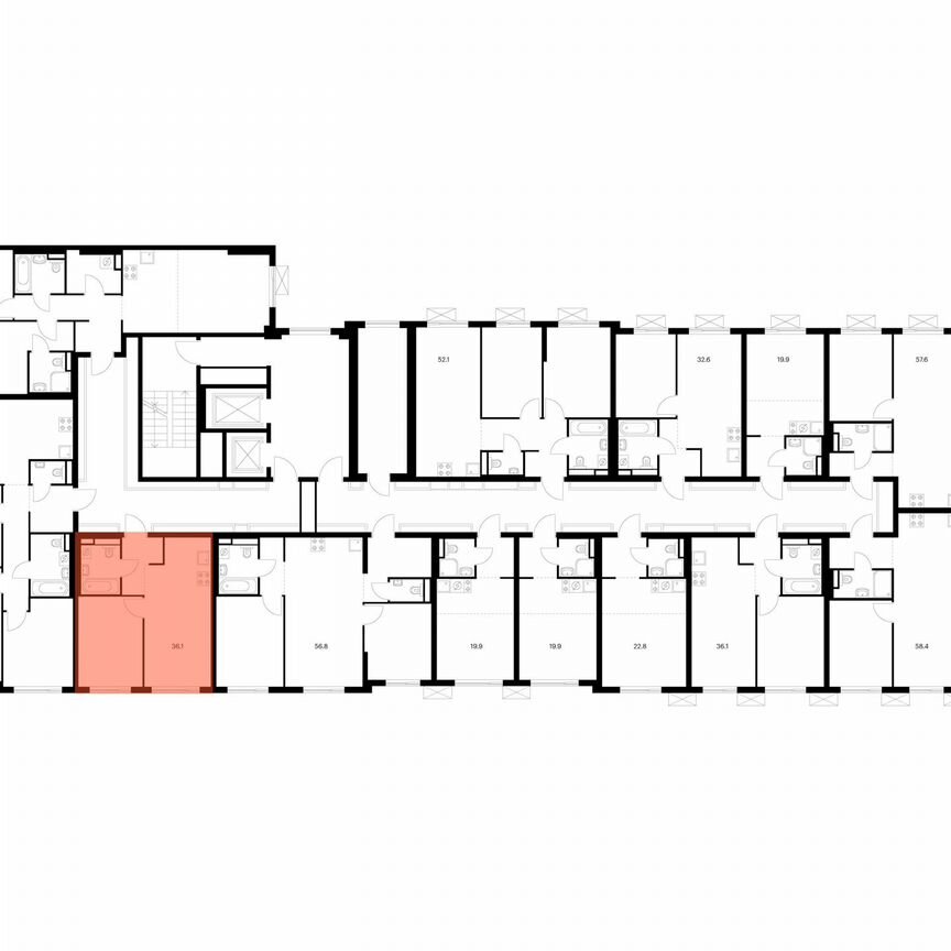 1-к. квартира, 36,1 м², 9/11 эт.