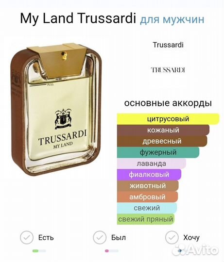 My Land Trussardi 66 мл