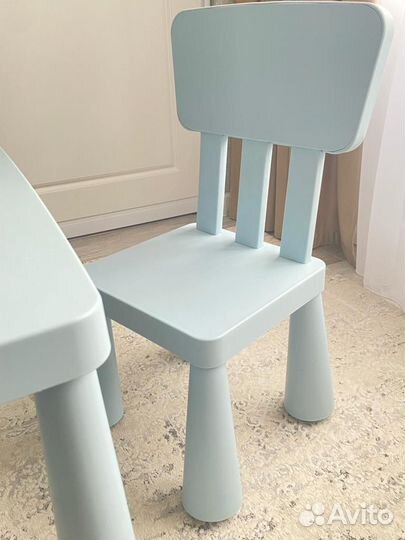 Детский стол и стул Икеа mammut