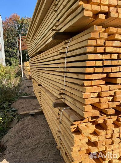 Доска обрезная 40х200х6000мм с доставкой