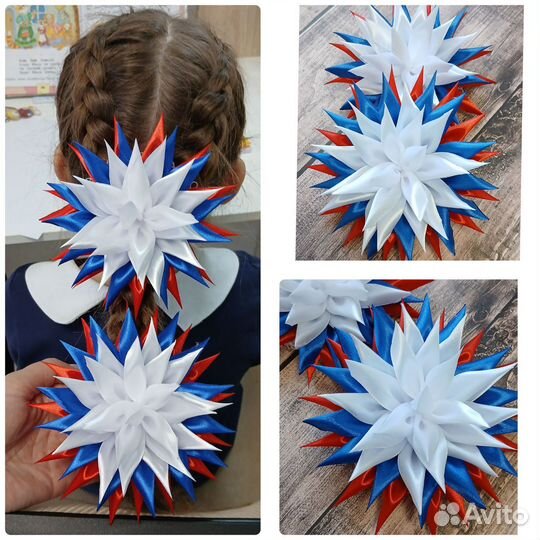 Пошив резинок для волос в стиле канзаши