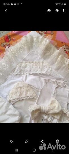 Конверт одеяло на выписку велюр