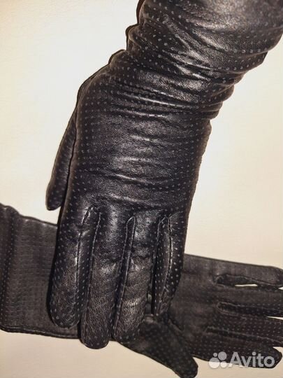 Перчатки длинные кожа 7 р