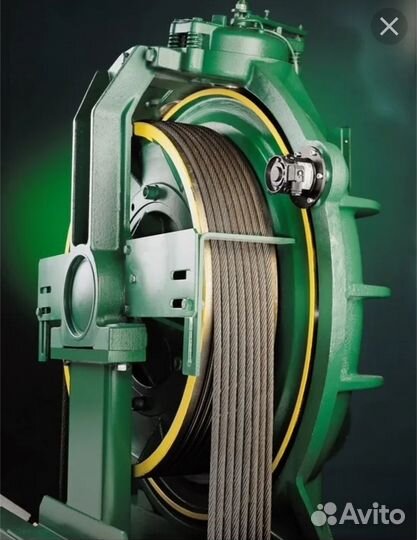 Замена лифтовых тяговых канатов, (тросов)