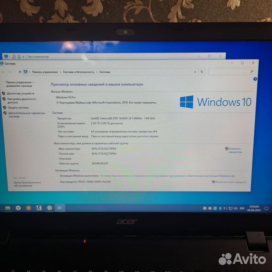 Ноутбук acer