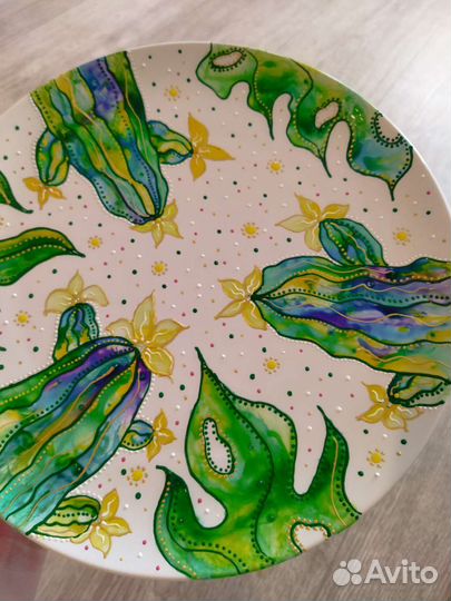 Тарелка ручная роспись