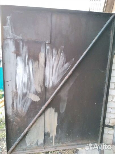 Ворота гаражные металлические бу