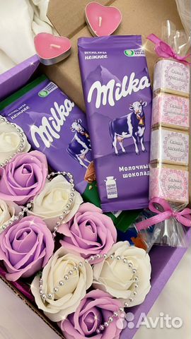 Подарок Бокс мыло сладости