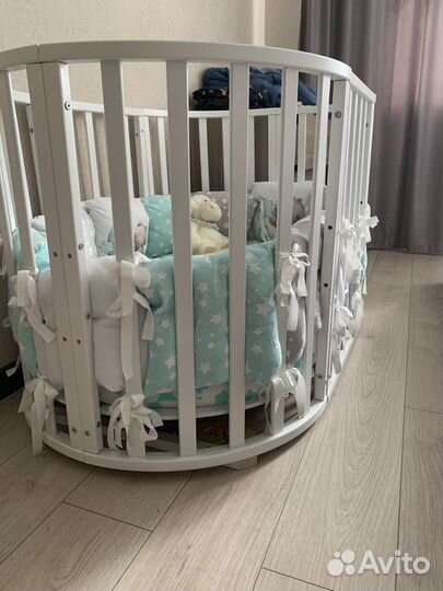 Детская кроватка трансформер 9 в 1