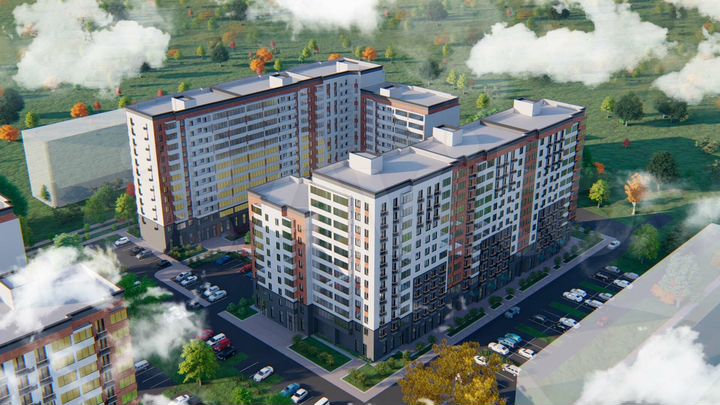 1-к. квартира, 34,2 м², 4/12 эт.