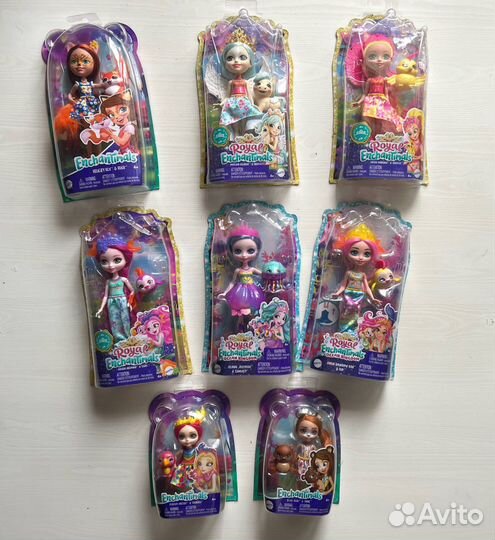 Энчантималс Enchantimals Сестрички Медуза Попугай