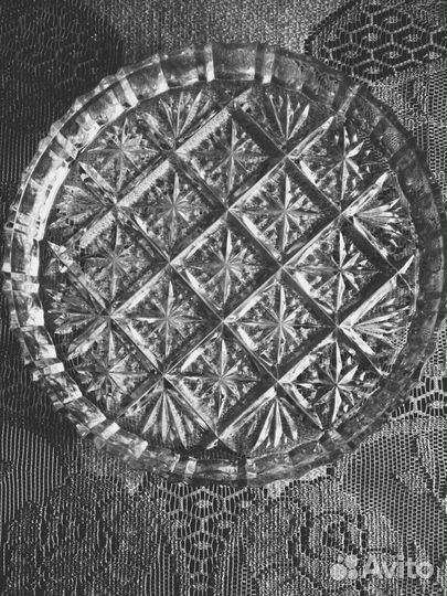 Поднос - стекло (хрусталь)