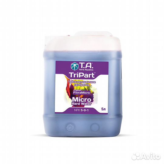 Удобрение Terra Aquatica TriPart Micro HW 5л (для