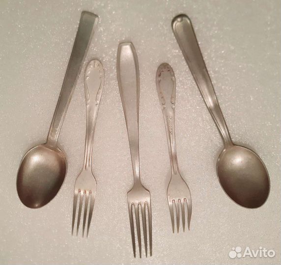 Ложки вилки алюминиевые ножи нерж столовые