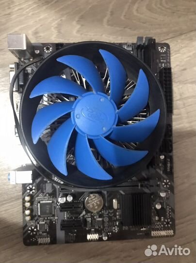 Материнская плата h310m h c i3-9100f, 8gb ddr4