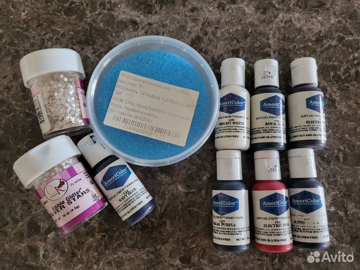 Пищевые красители Americolor, кондитерские посыпки