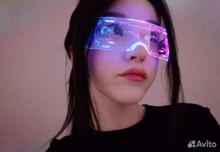 Неоновые очки светящиеся