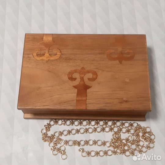 Шкатулка деревянная винтаж