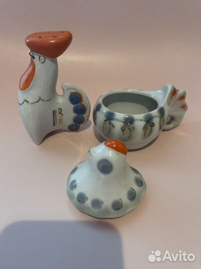 Фарфор солонка/горчичница СССР