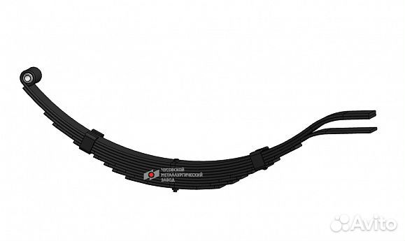 Рессора на прицеп мзса (чмз), 9-ти листовая, 45х6х