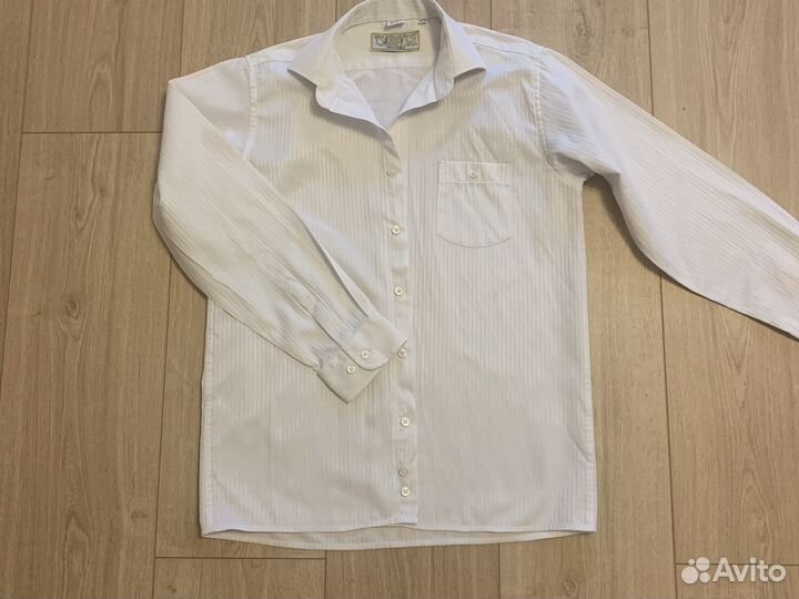 Рубашка белая для мальчика 146-152