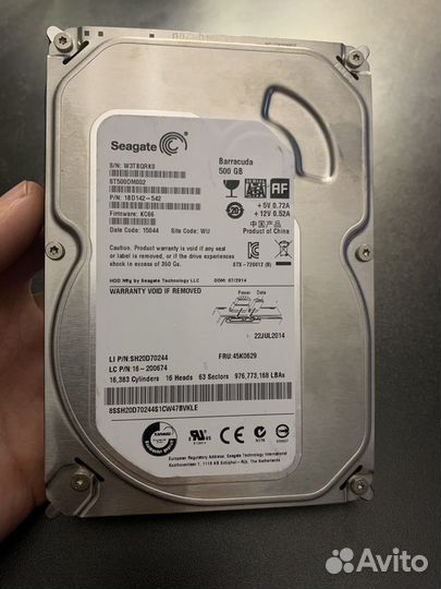 Жесткий диск seagate barracuda 500gb