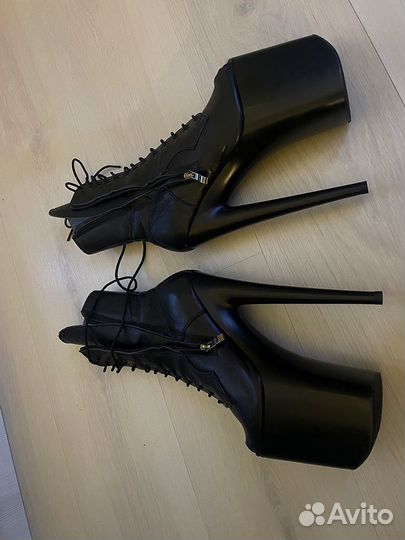 Стрипы ботильоны Pride 35 тройки натуральная кожа