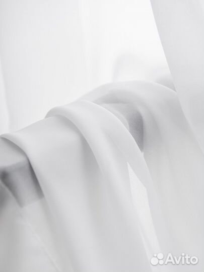 Тюль вуаль белый