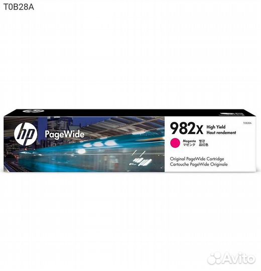 Картридж HP 982X Струйный Пурпурный 16000стр, T0B2