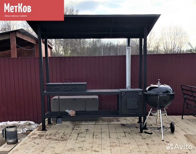 Мангал с крышей