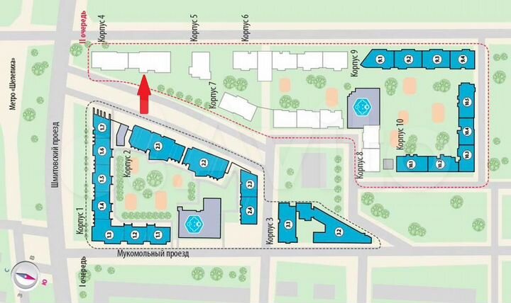 Квартира-студия, 29,3 м², 6/51 эт.