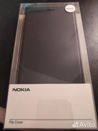 Чехол-книжка для Nokia 6.1 оригинал синий