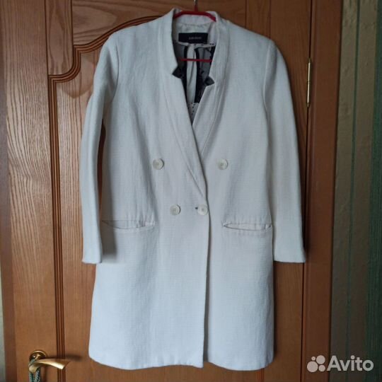 Платье пиджак zara 46,48р белый